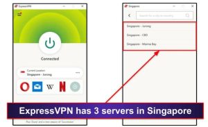🥇 1. ExpressVPN — Best VPN for Getting a Singapore IP Address